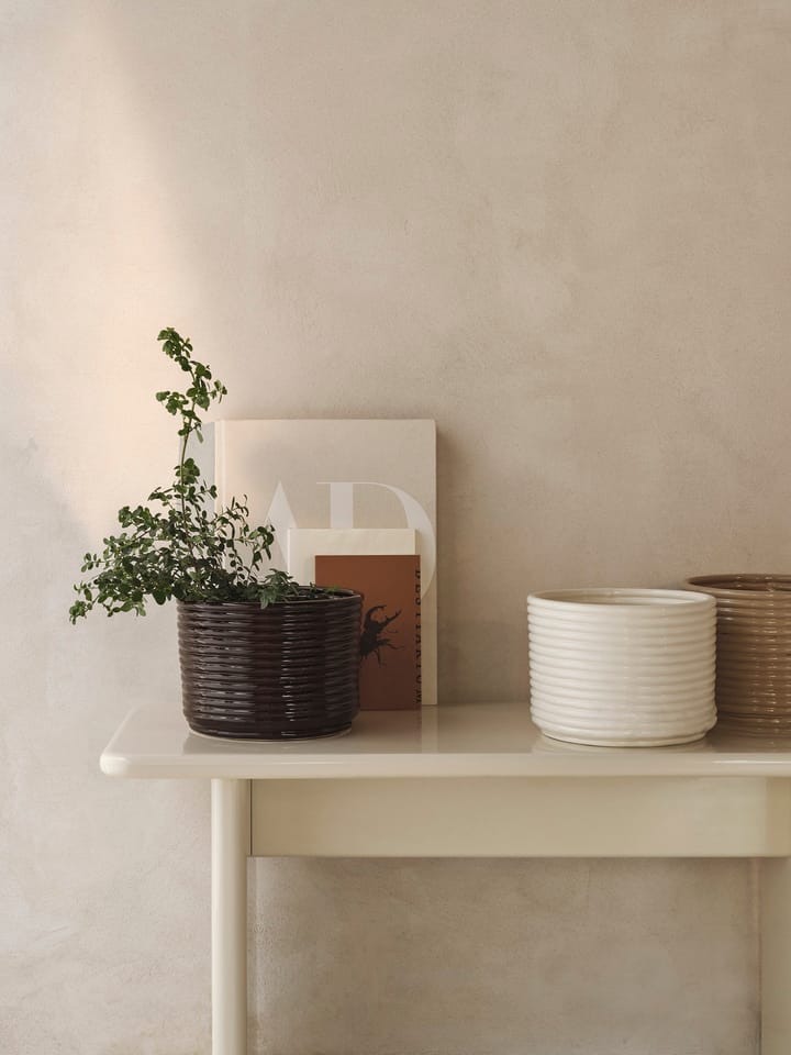 Vaso da fiori Corduroy Ø20x15 cm, Carob Brown Ferm Living