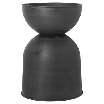Vaso da fiori Hourglass grande - nero-grigio scuro - Ferm Living
