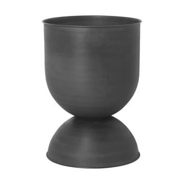 Vaso da fiori Hourglass medio - nero-grigio scuro - Ferm Living