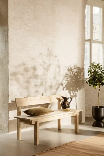 Vaso da fiori Hourglass piccolo Ø30 cm - nero-grigio scuro - Ferm Living