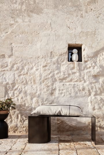 Vaso da fiori Hourglass piccolo - nero-grigio scuro - Ferm Living