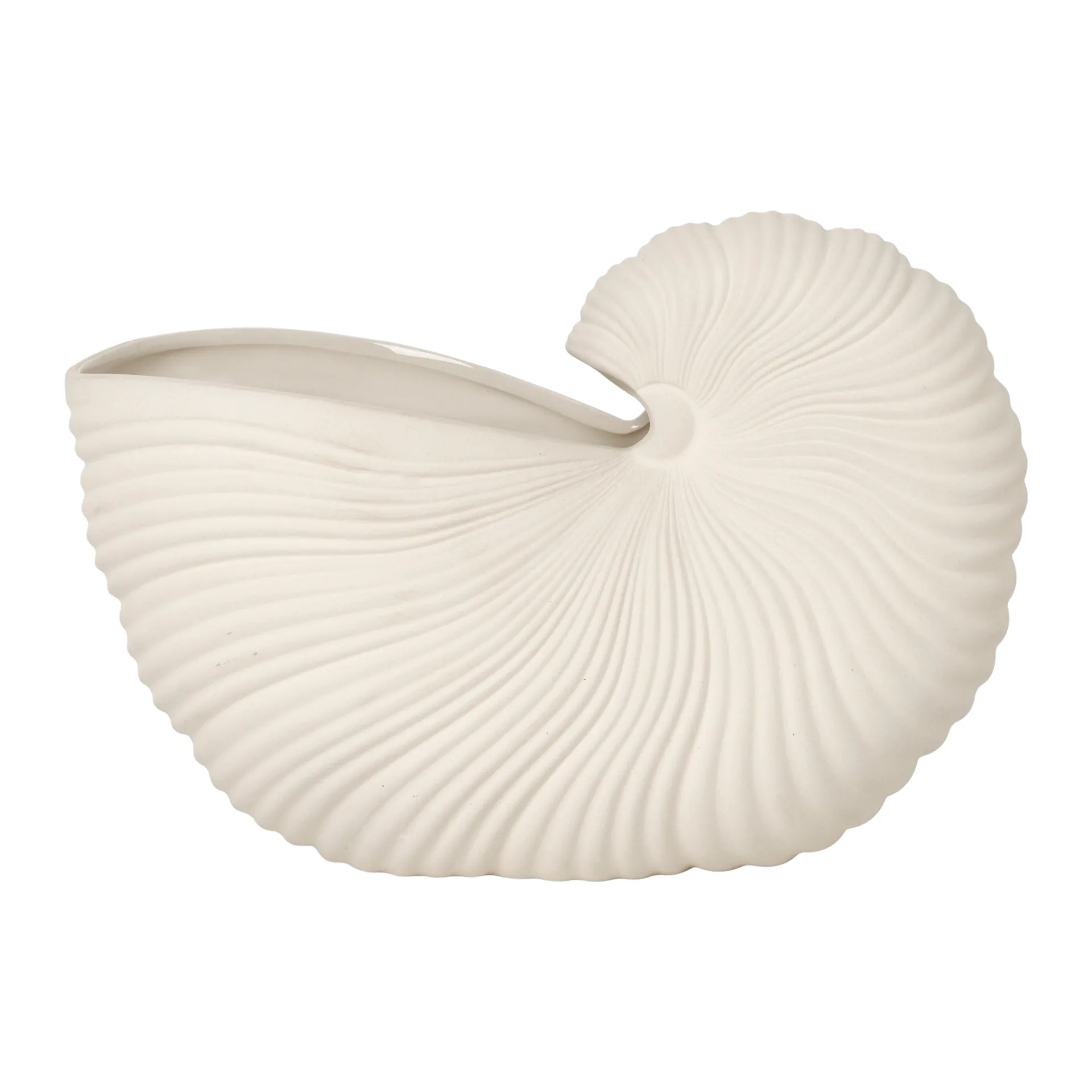 Vaso da fiori Shell, Bianco sporco, 31x15x21 cm Ferm Living