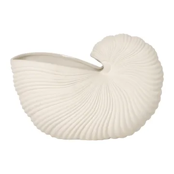 Vaso da fiori Shell - Bianco sporco, 31x15x21 cm - Ferm Living