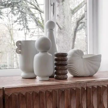 Vaso da fiori Shell - Bianco sporco, 31x15x21 cm - Ferm Living