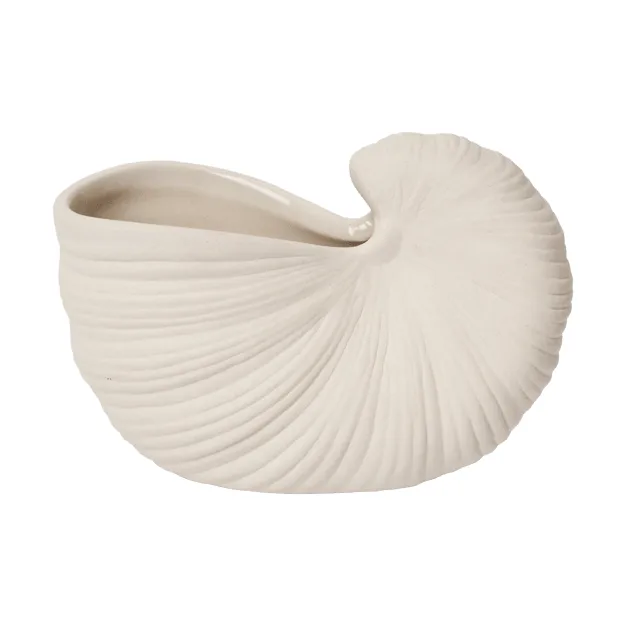 Vaso da fiori Shell, Off-white, 11x5,5x7,7 cm Ferm Living