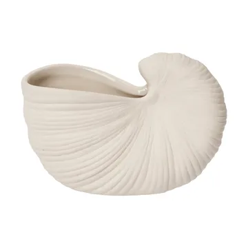 Vaso da fiori Shell - Off-white, 11x5,5x7,7 cm - Ferm Living