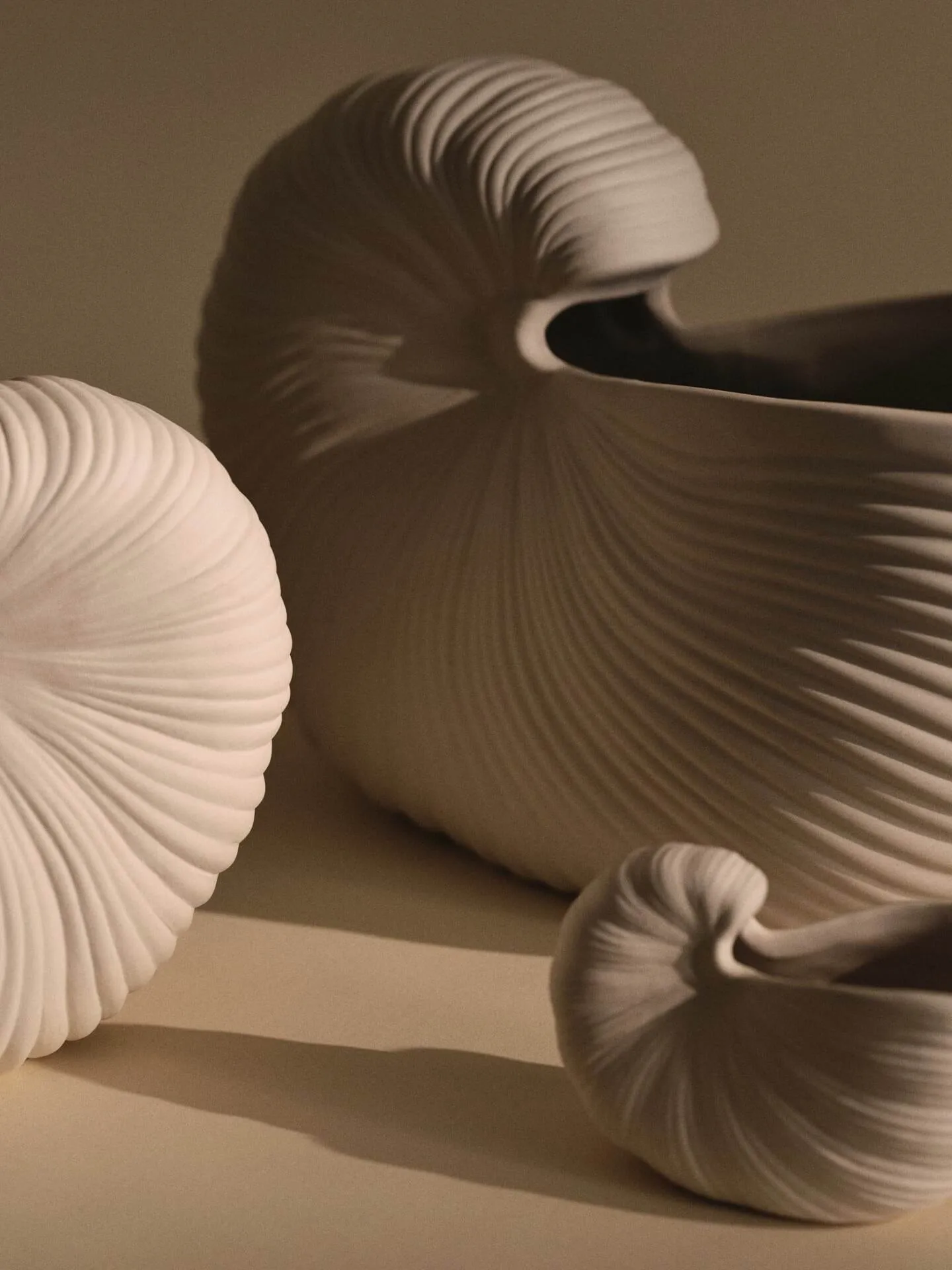 Vaso da fiori Shell, Off-white, 23x11,5x16 cm Ferm Living