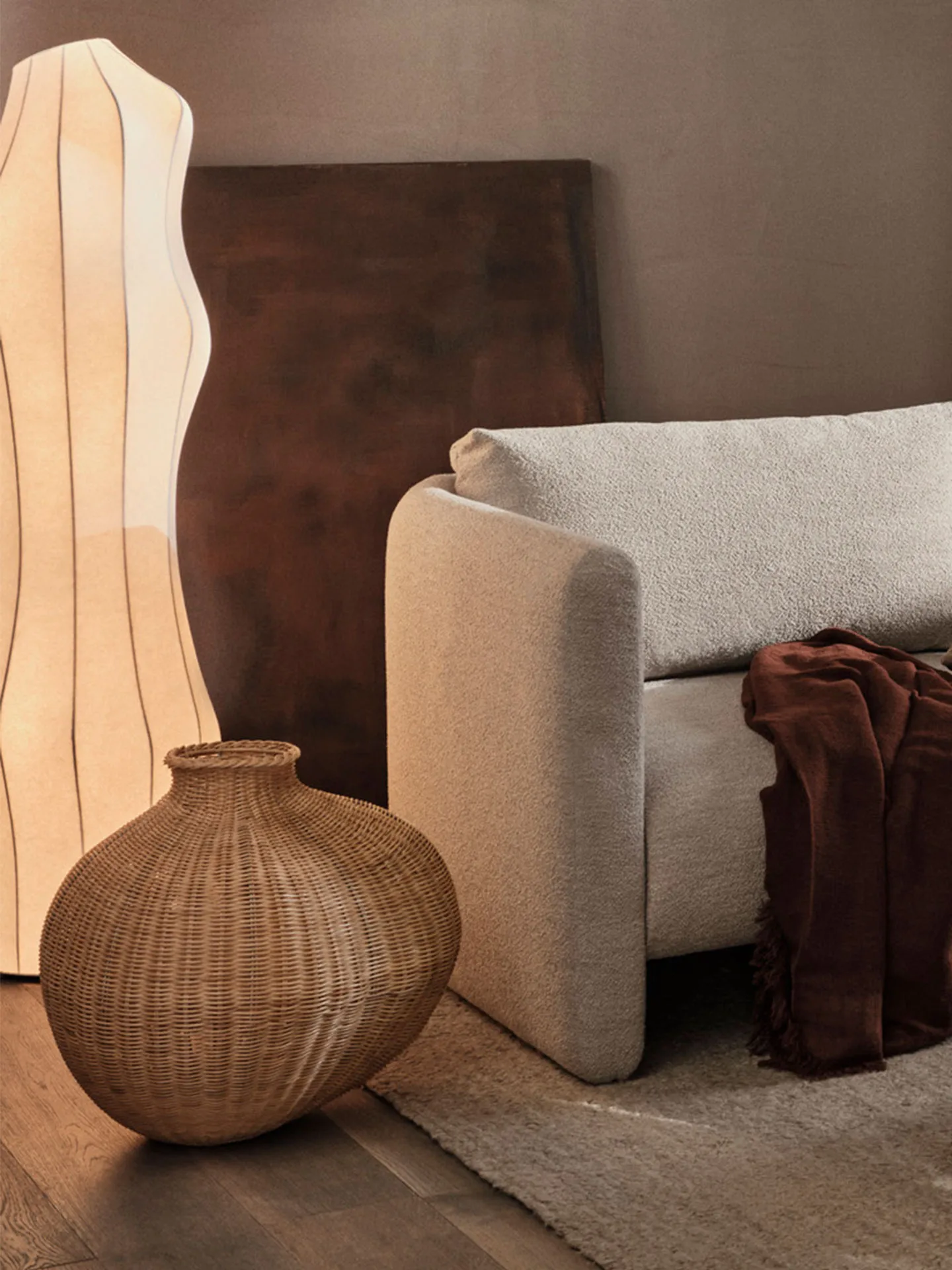 Vaso da terra intrecciato Bola, Natural Ferm Living