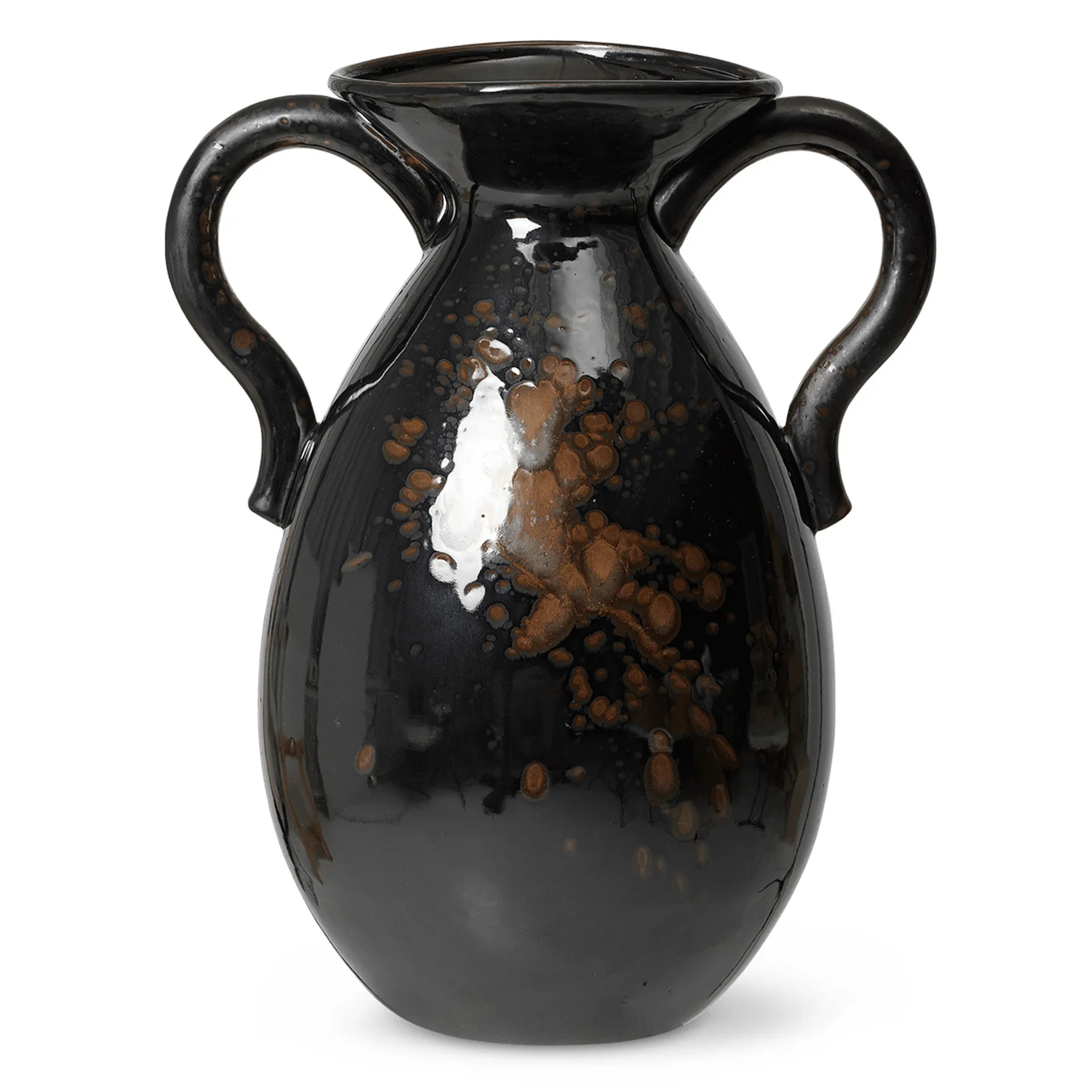 Vaso da terra Verso 49 cm, Nero-marrone Ferm Living