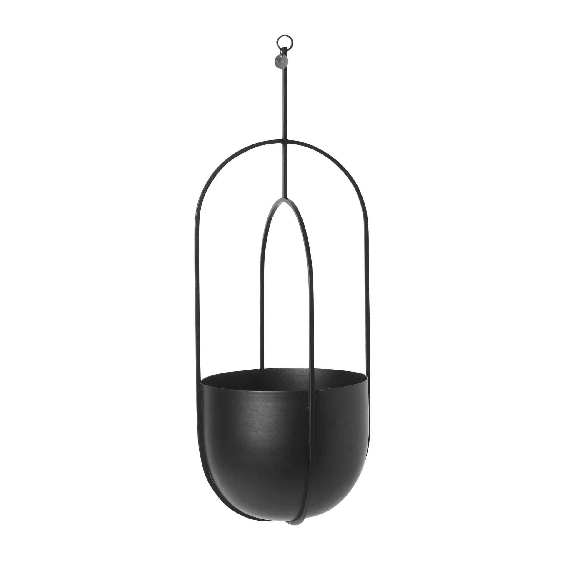 Vaso decorativo da appendere Hanging deco pot, Nero Ferm Living