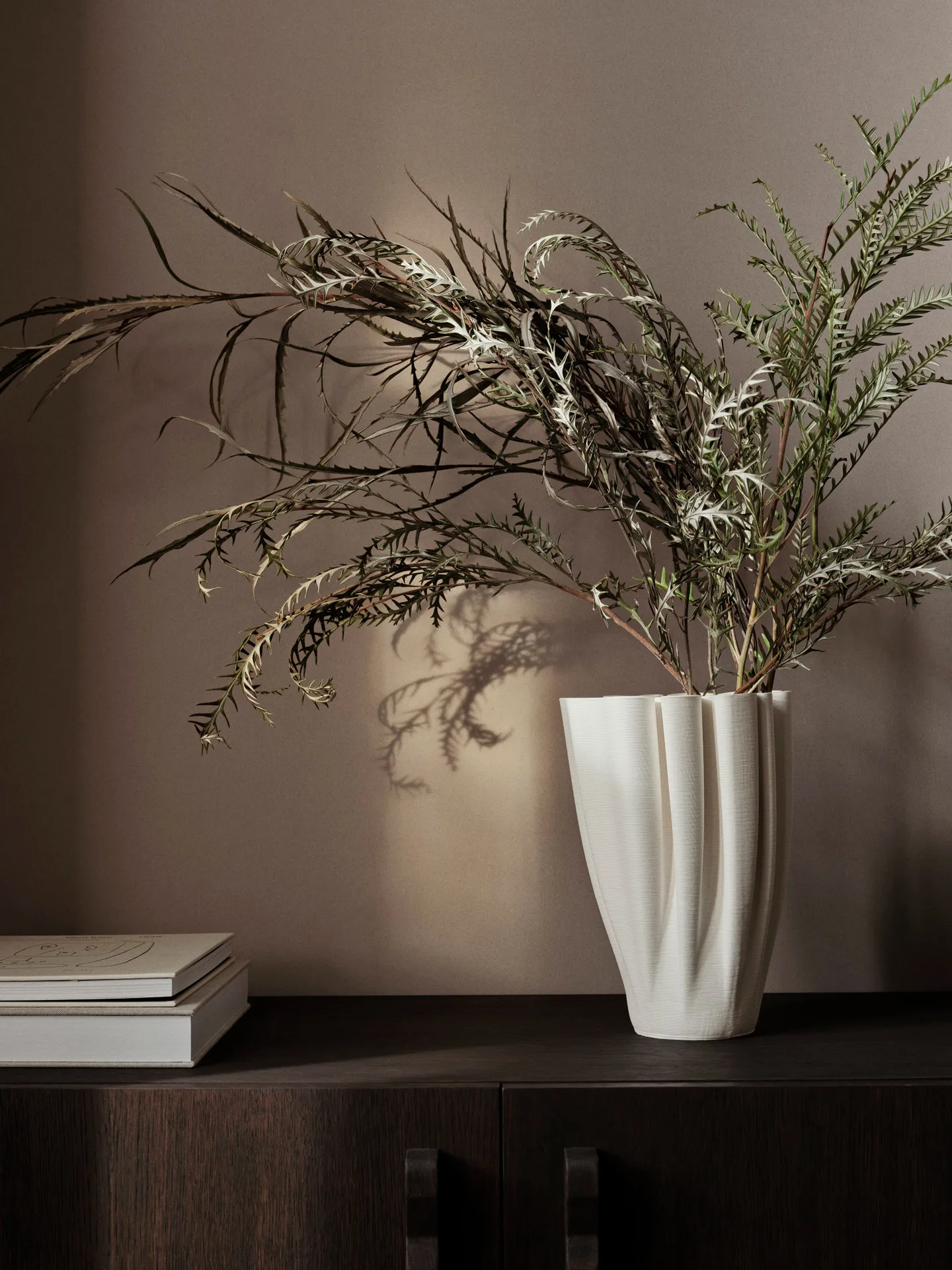 Vaso Dedali 25 cm, Off-white Ferm Living