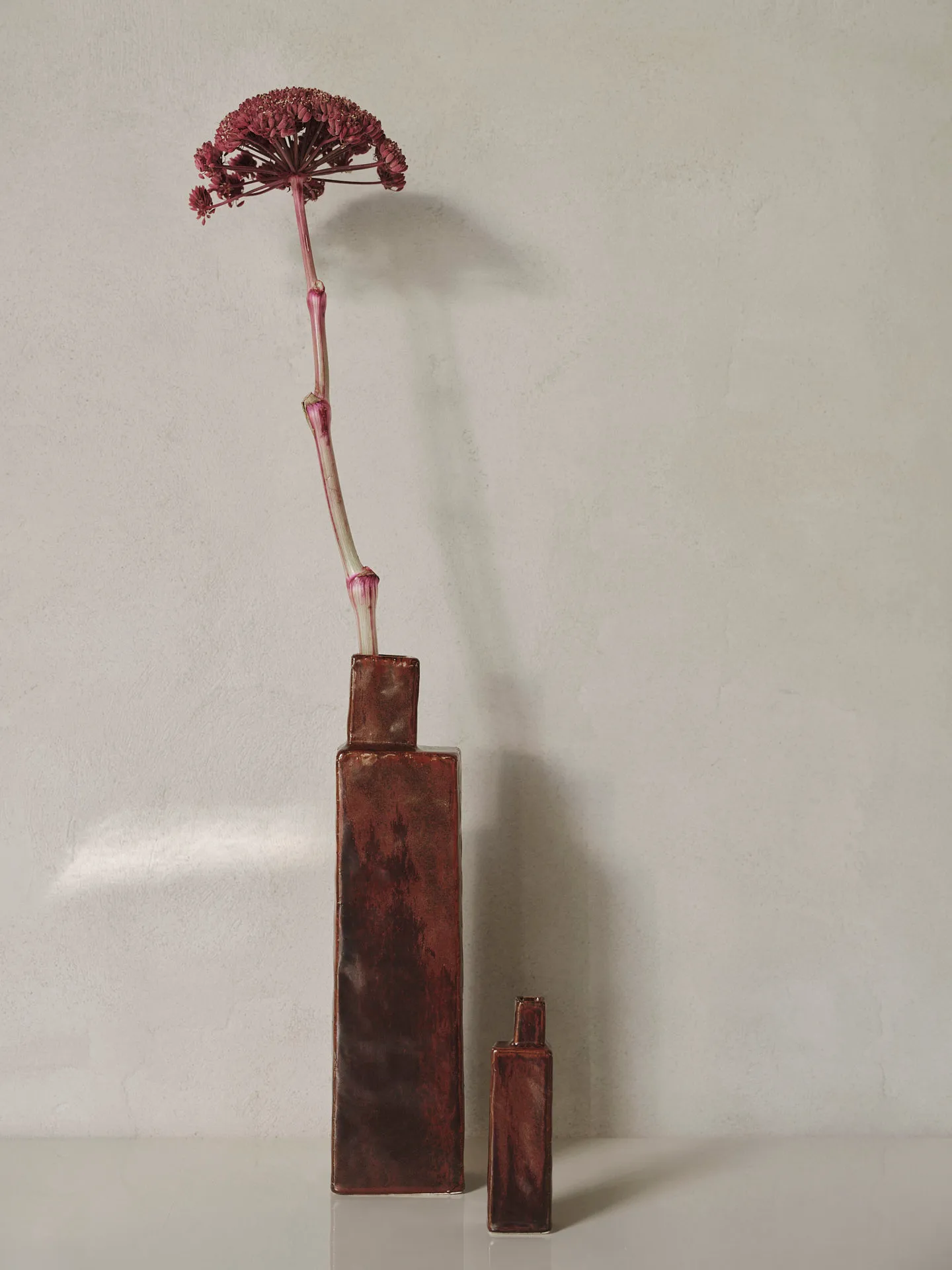 Vaso Koa H40, Red brown Ferm Living