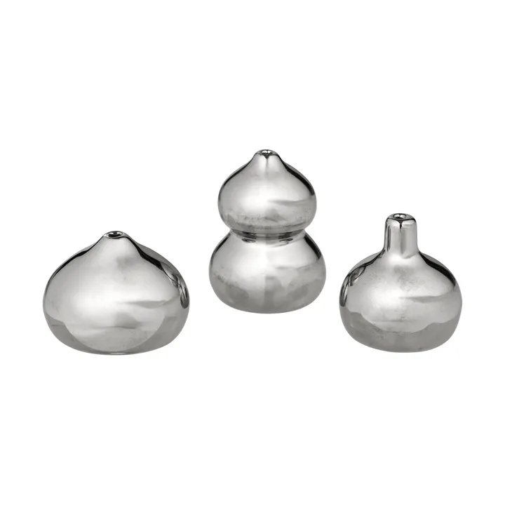 Vaso Komo set da 3 mini - Argento - Ferm Living