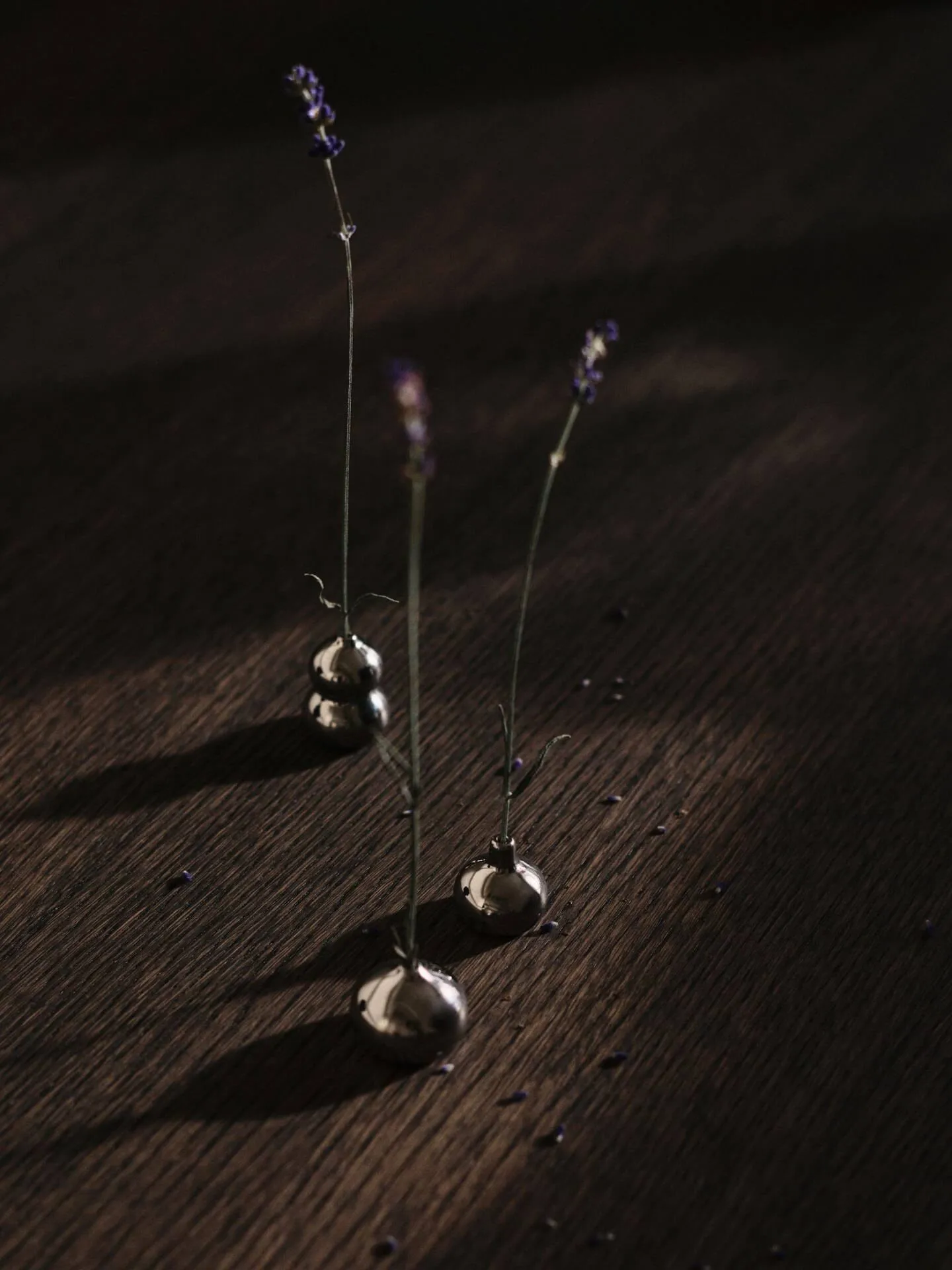 Vaso Komo set da 3 mini, Argento Ferm Living