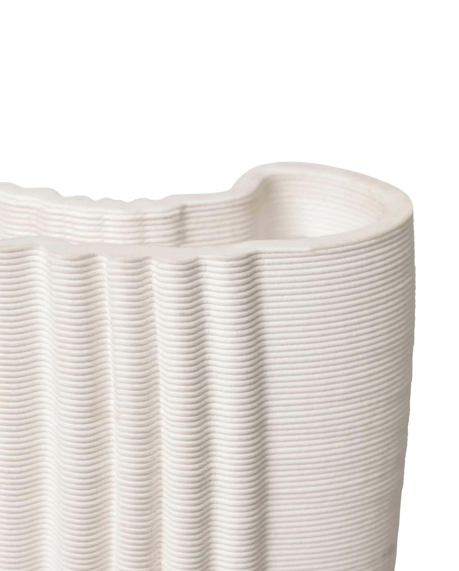 Vaso Moire 19x30 cm, Off-white Ferm Living