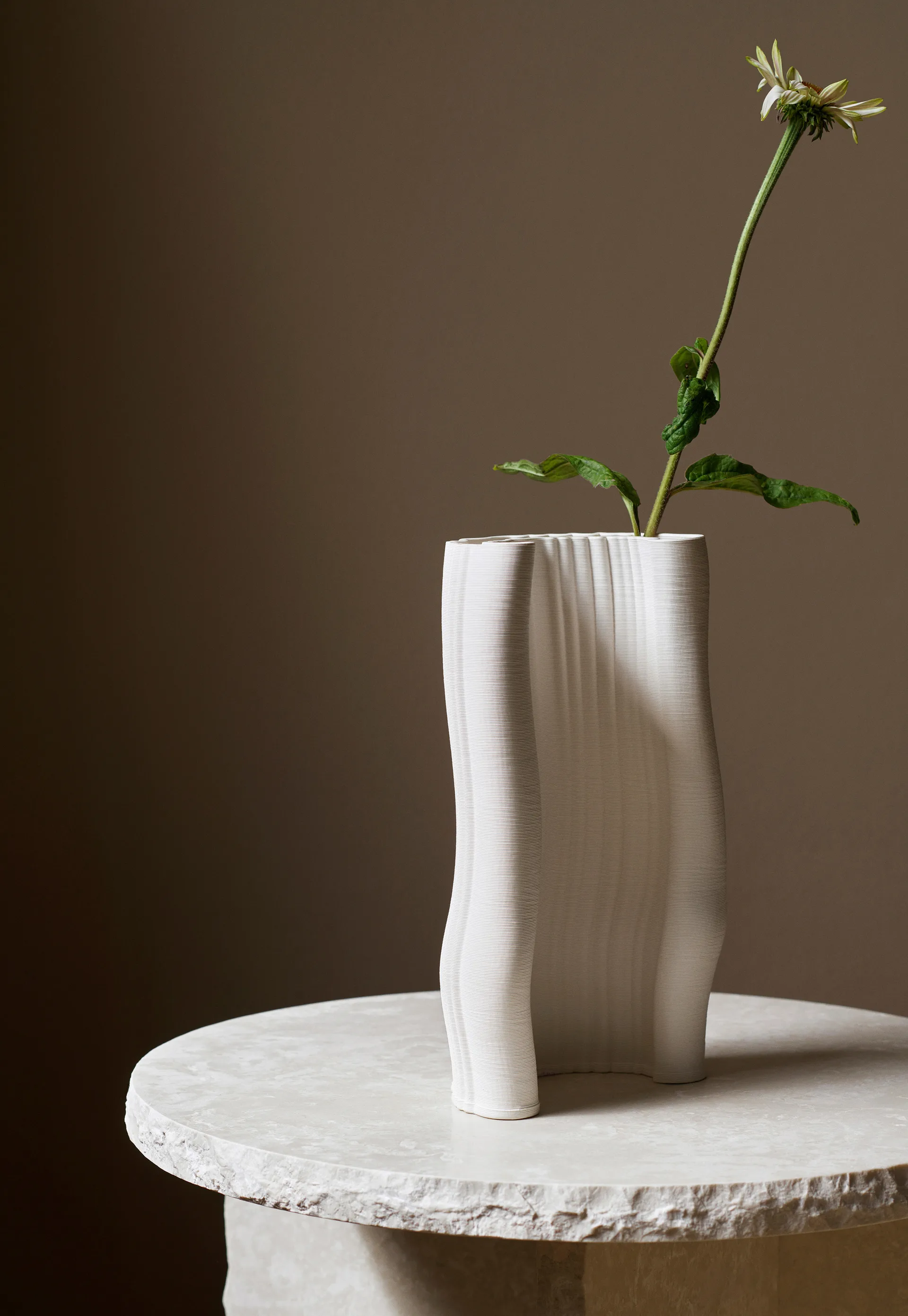 Vaso Moire 19x30 cm, Off-white Ferm Living