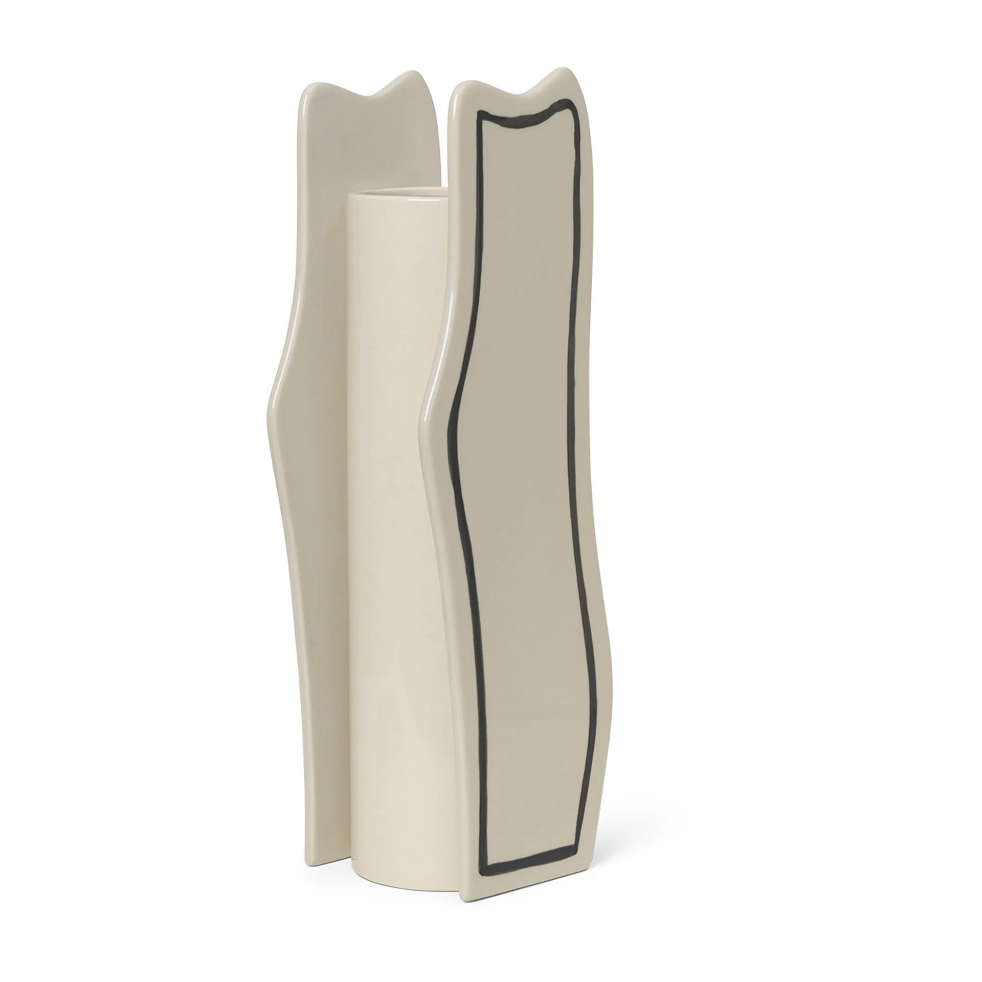 Vaso Paste slim 35 cm, Off-white Ferm Living