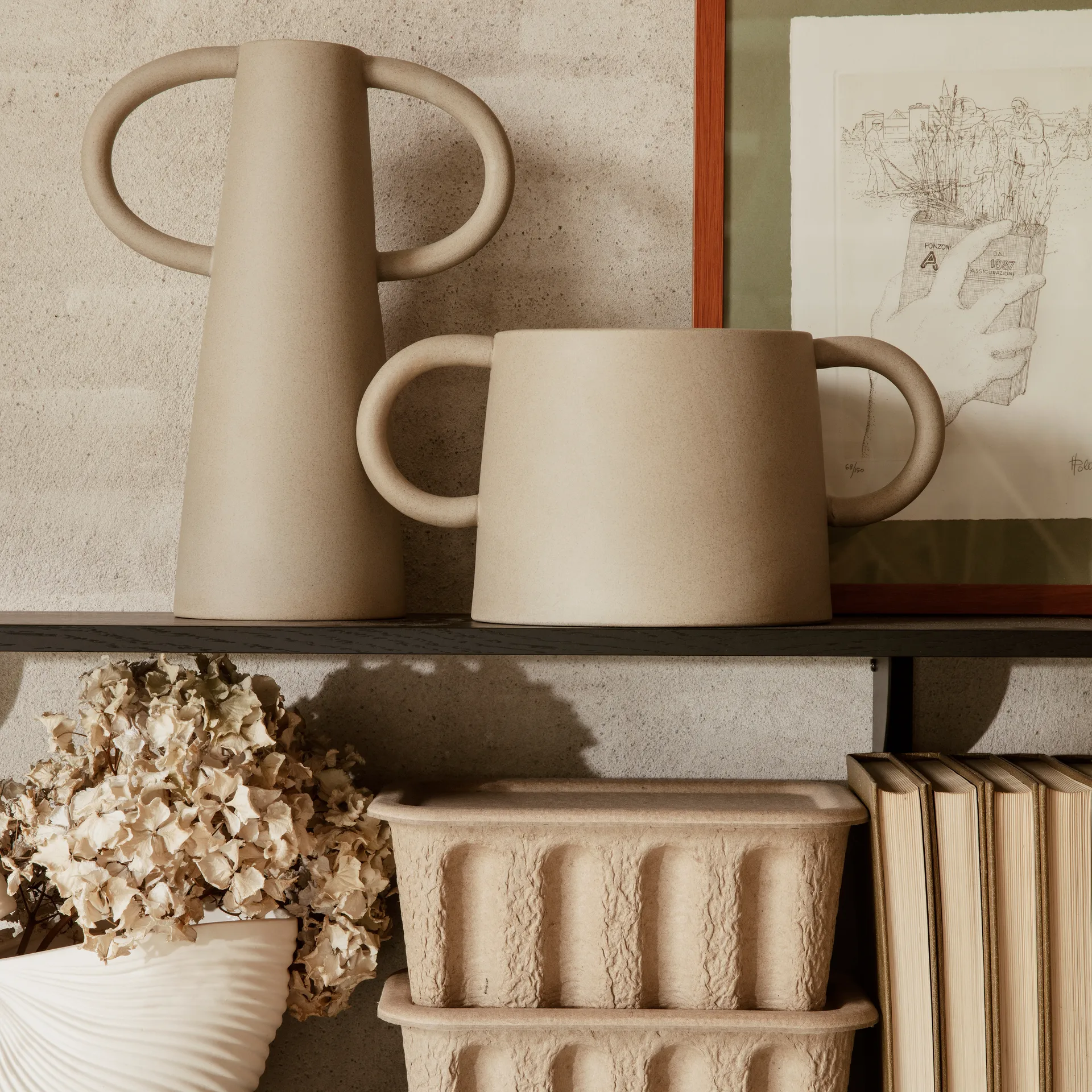 Vaso per fiori Anse, naturale Ferm Living