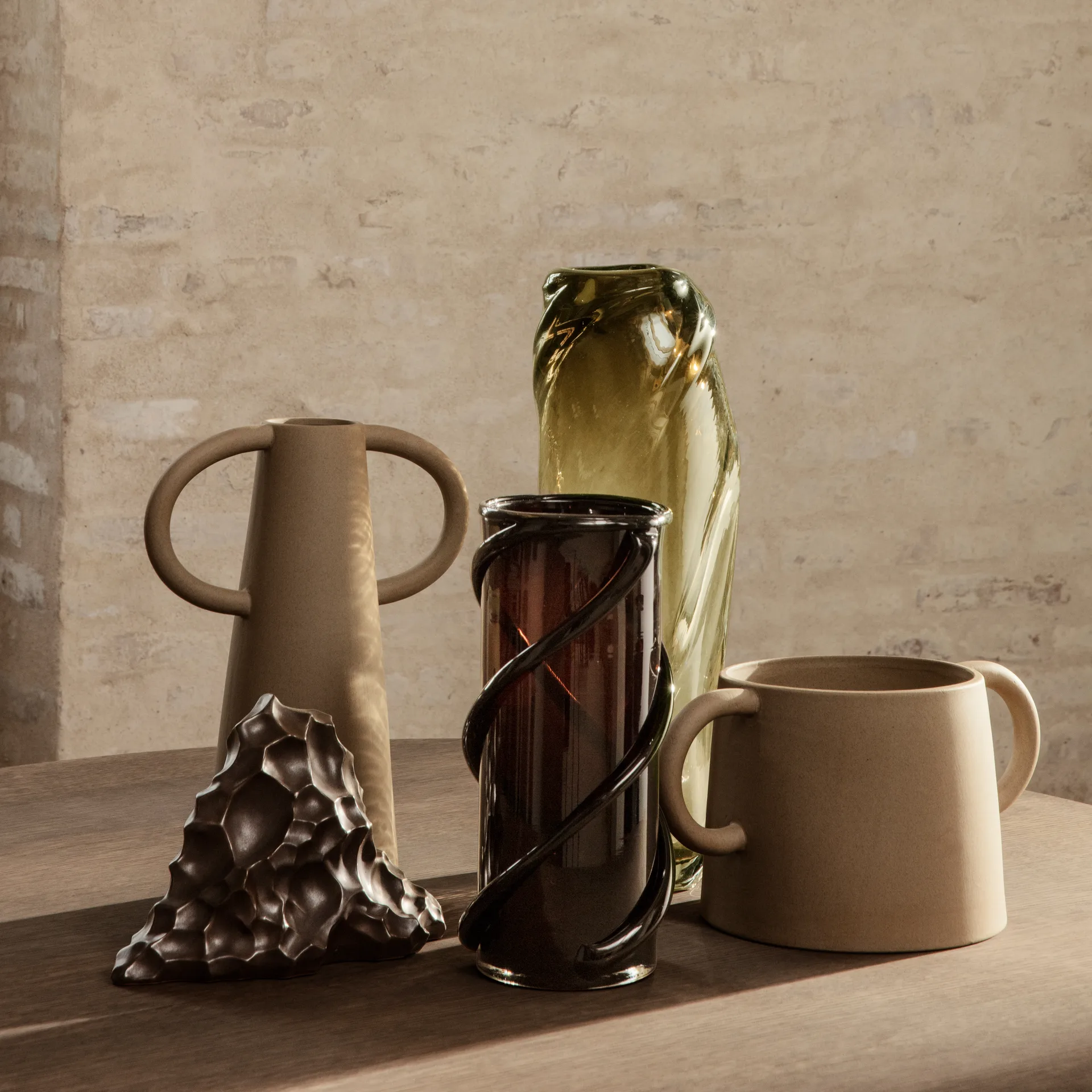 Vaso per fiori Anse, naturale Ferm Living