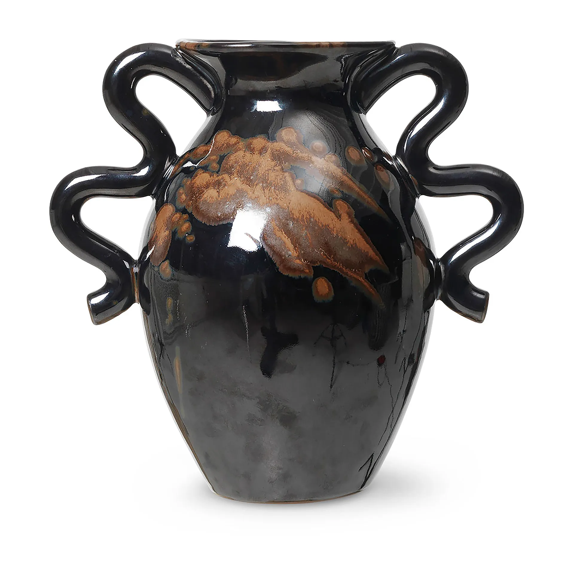 Vaso Verso 27 cm, Nero-marrone Ferm Living