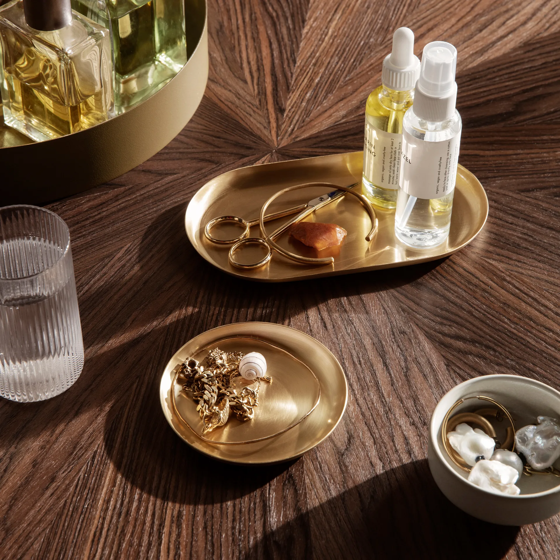 Vassoio Basho Ø 9,5 cm, ottone Ferm Living