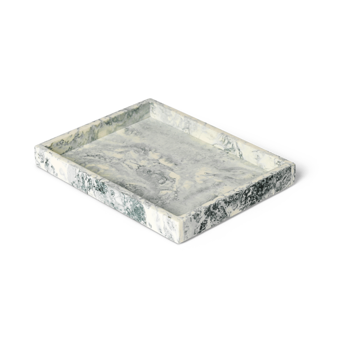 Vassoio decorativo Mist 15x20 cm - Emerald-off white - Ferm Living