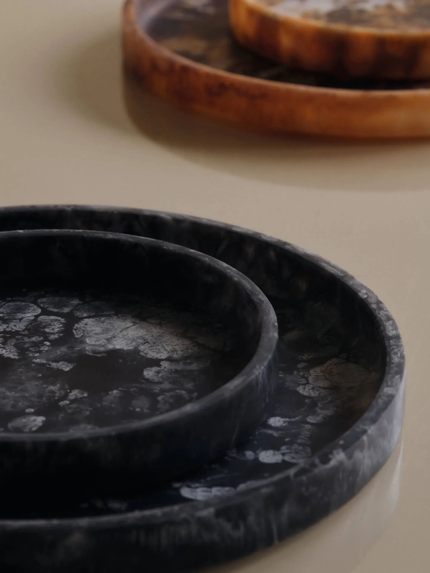 Vassoio decorativo Mist Ø20 cm, Charcoal Ferm Living