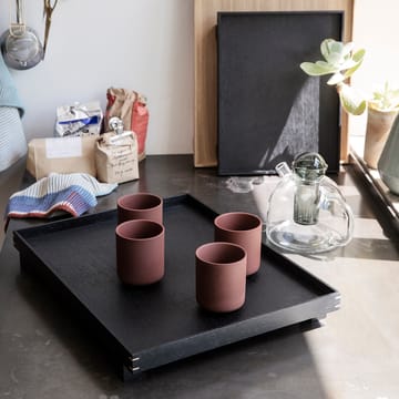 Vassoio in legno Bon grande - rovere mordente nero - Ferm Living