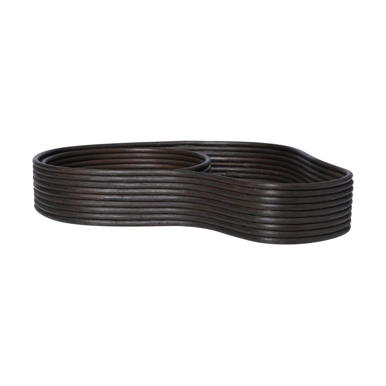Vassoio Isola, 2 pezzi, Scuro tinto Ferm Living