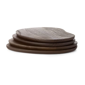 Vassoio per burro Cairn, 4 pezzi - Dark Brown - Ferm Living