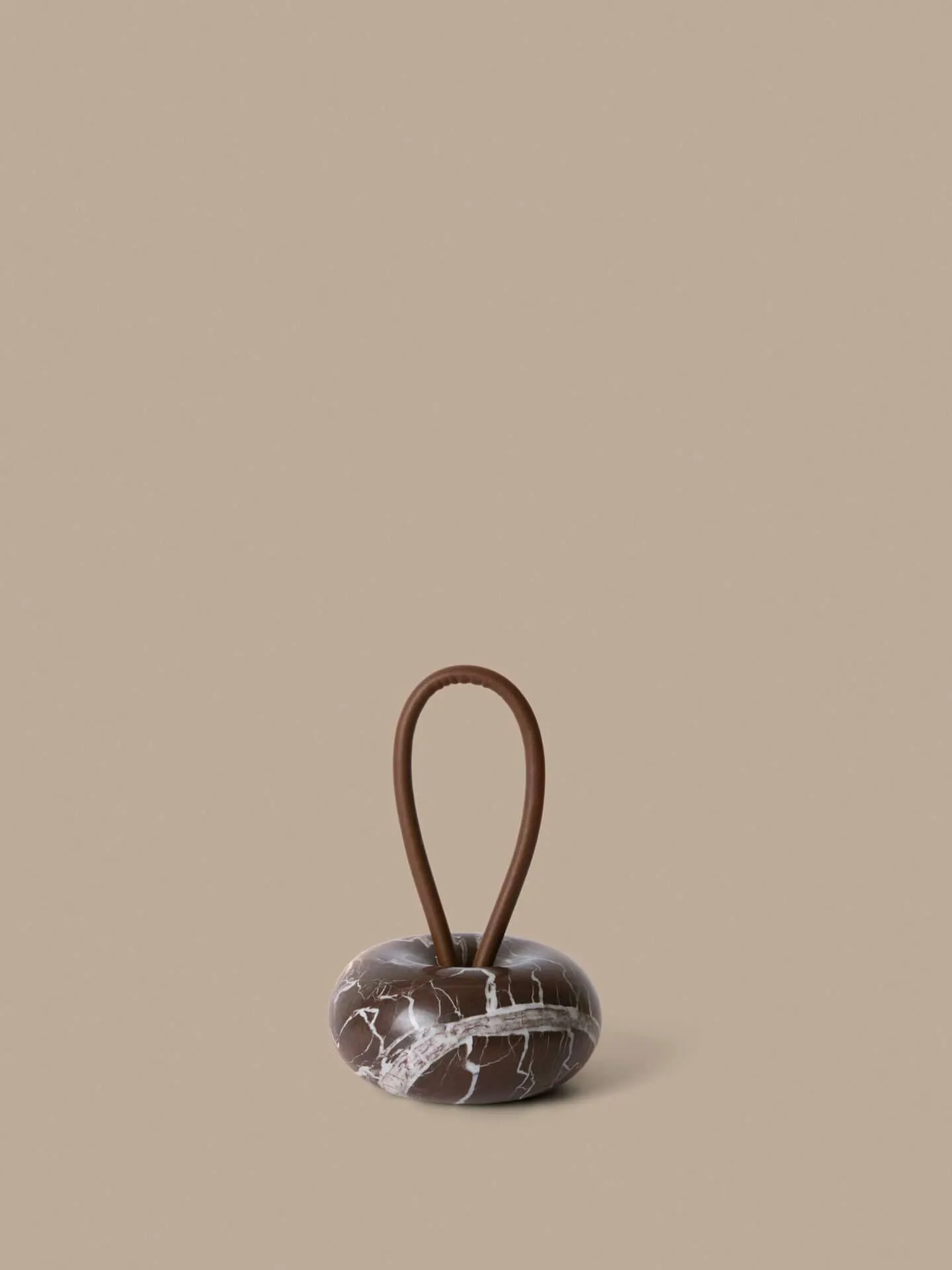 Wa fermaporta, Rosso Levanto marmo, Ø14 cm Ferm Living