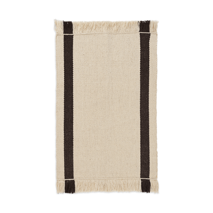 Zerbino Calm kelim - Off-white, Coffee, 50x70 cm - Ferm LIVING