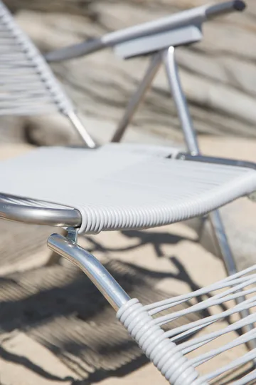 Lettino prendisole Spaghetti con poggiapiedi - Grigio - Fiam