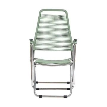 Lettino prendisole Spaghetti con poggiapiedi - Sage Green - Fiam