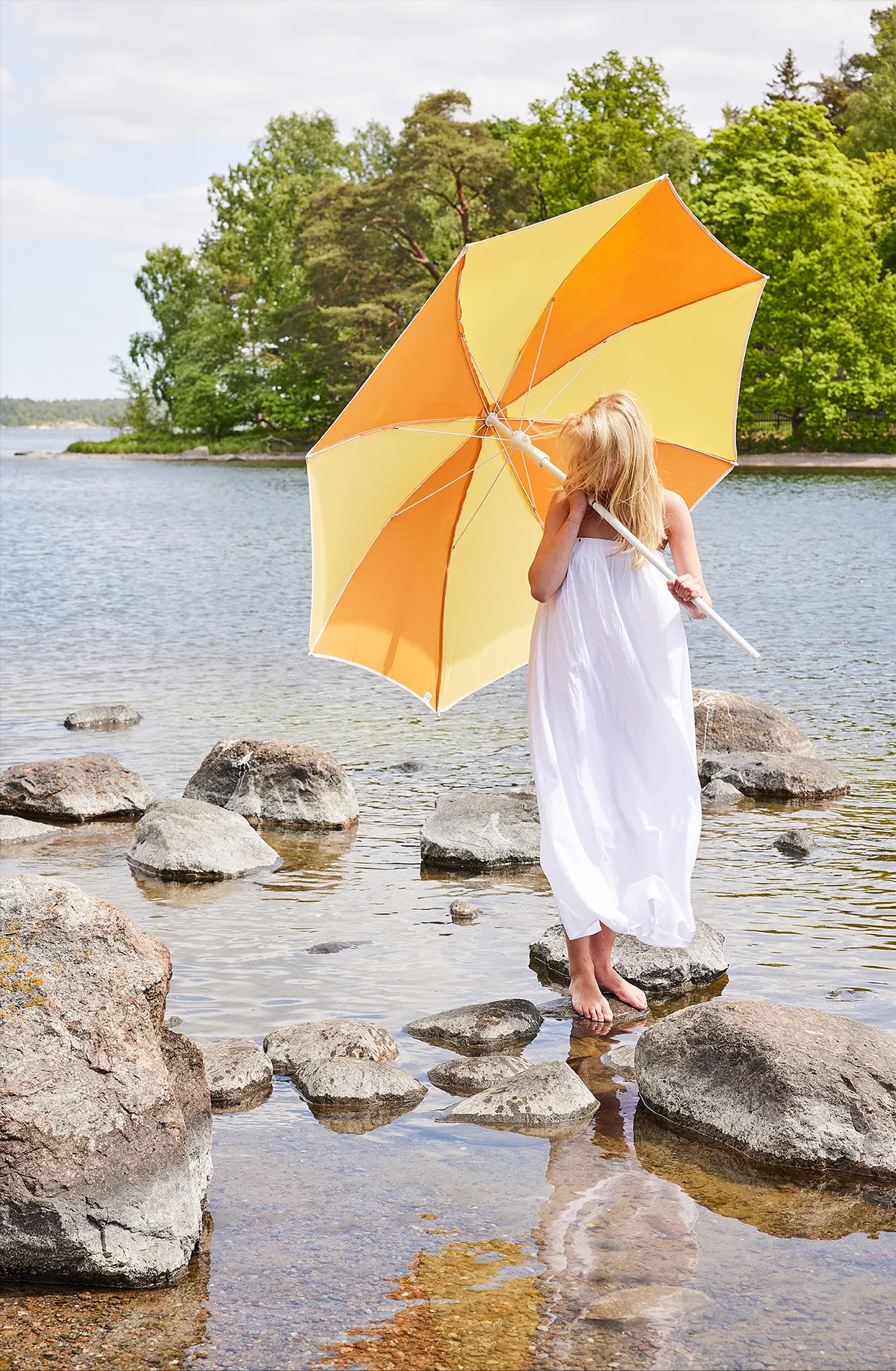 Ombrellone Elios POP, Giallo-arancione Fiam