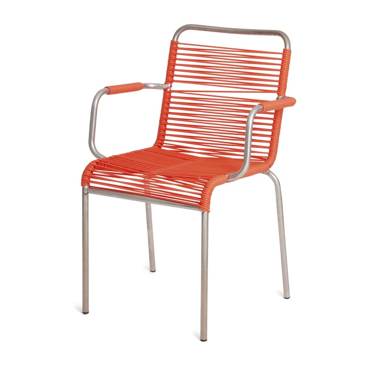 Sedia con braccioli Mya in alluminio - Arancione - Fiam