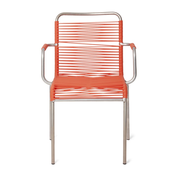 Sedia con braccioli Mya in alluminio - Arancione - Fiam