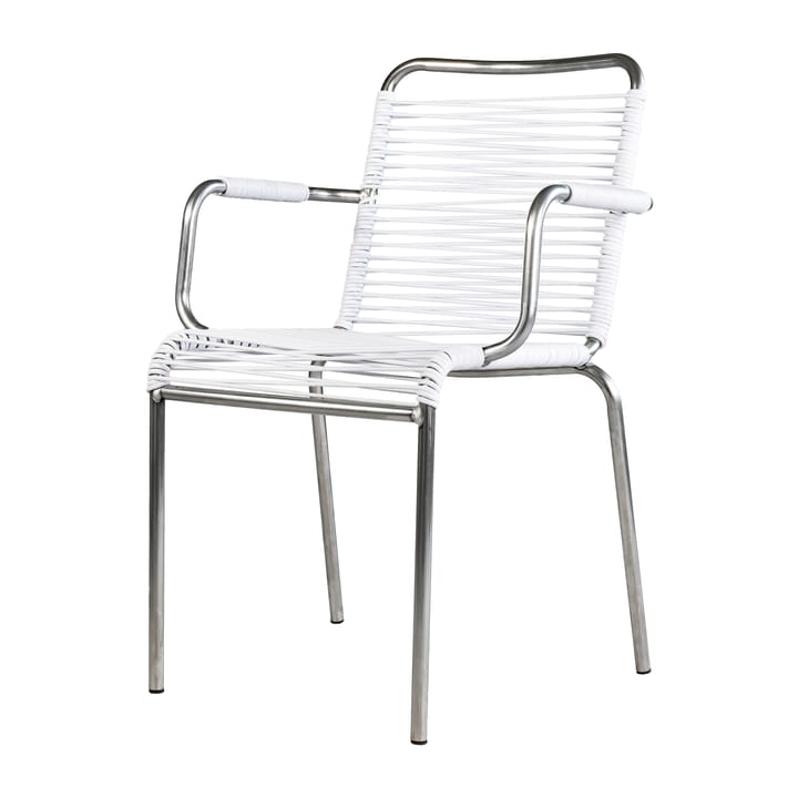 Sedia con braccioli Mya in alluminio - Bianco - Fiam