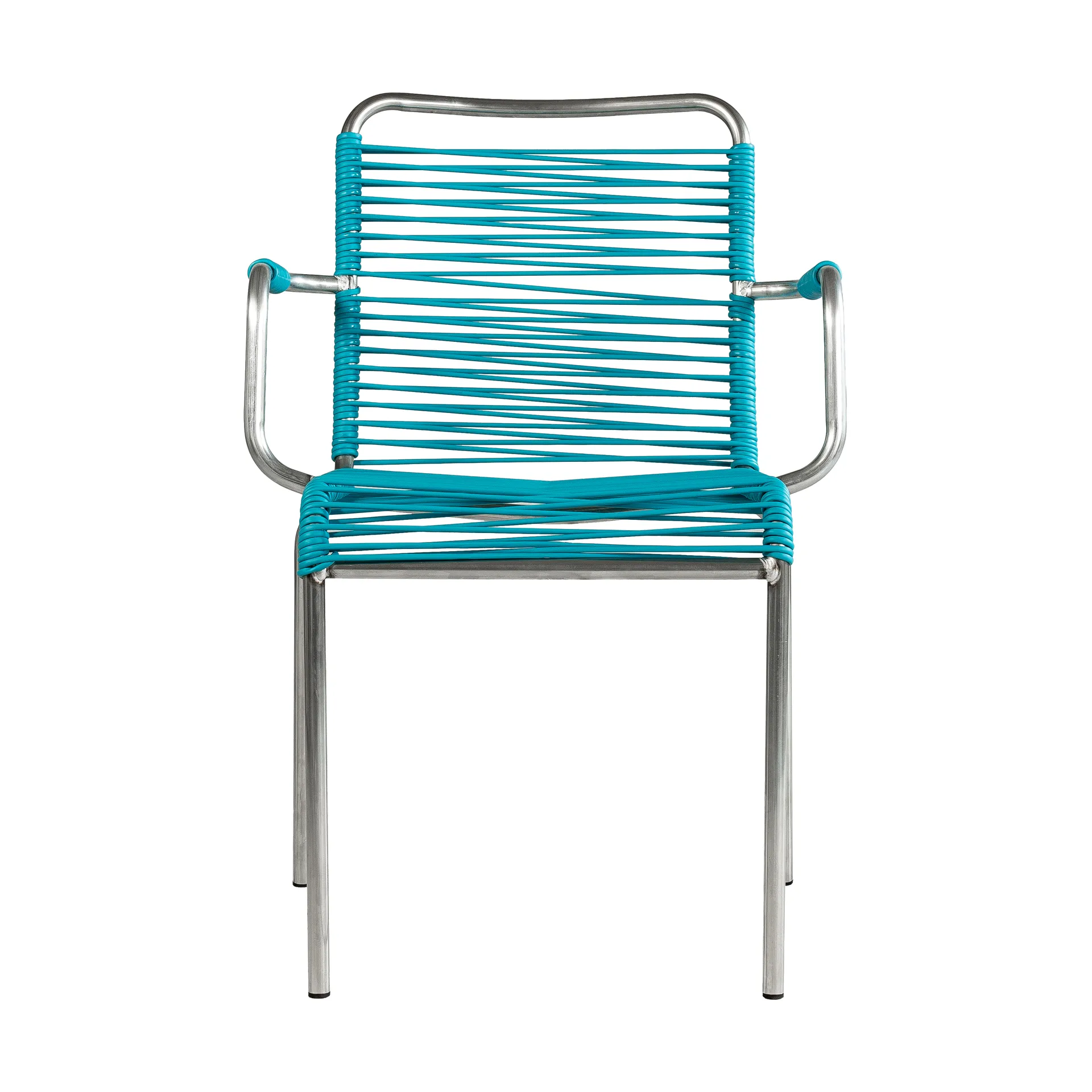 Sedia con braccioli Mya Spaghetti, Turquoise Fiam