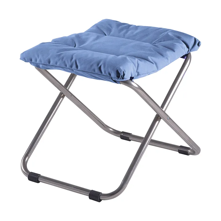 Sgabello Chico Soft - Azzurro-beige supertex - Fiam