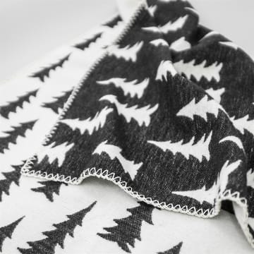 Coperta per bambini con motivo di abeti in cotone pettinato - bianco, nero - Fine Little Day