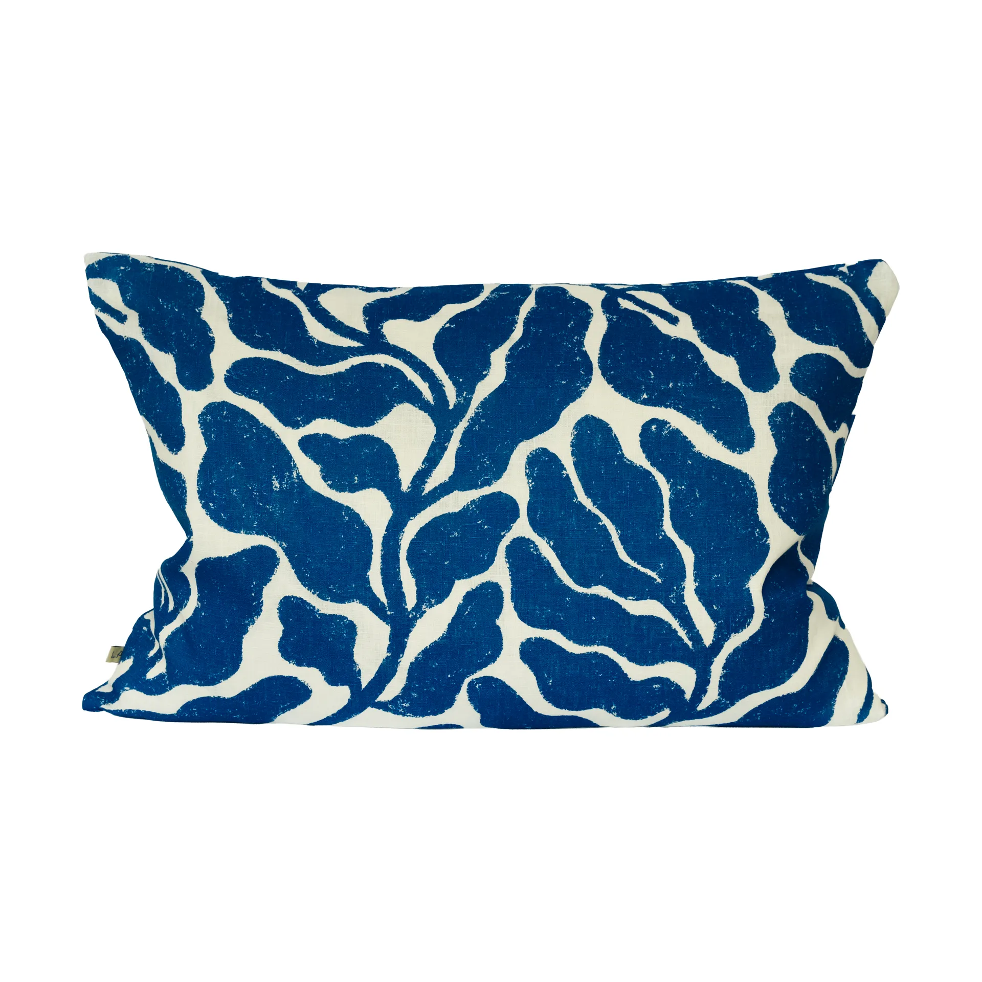 Copricuscino Leaves 48x48 cm, Bianco-blu Fine Little Day