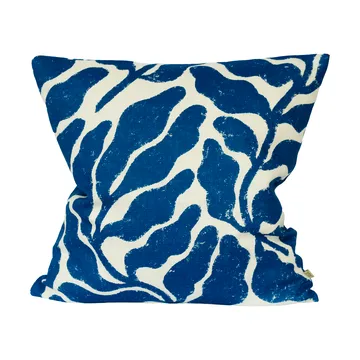Copricuscino Leaves 48x48 cm - Bianco-blu - Fine Little Day