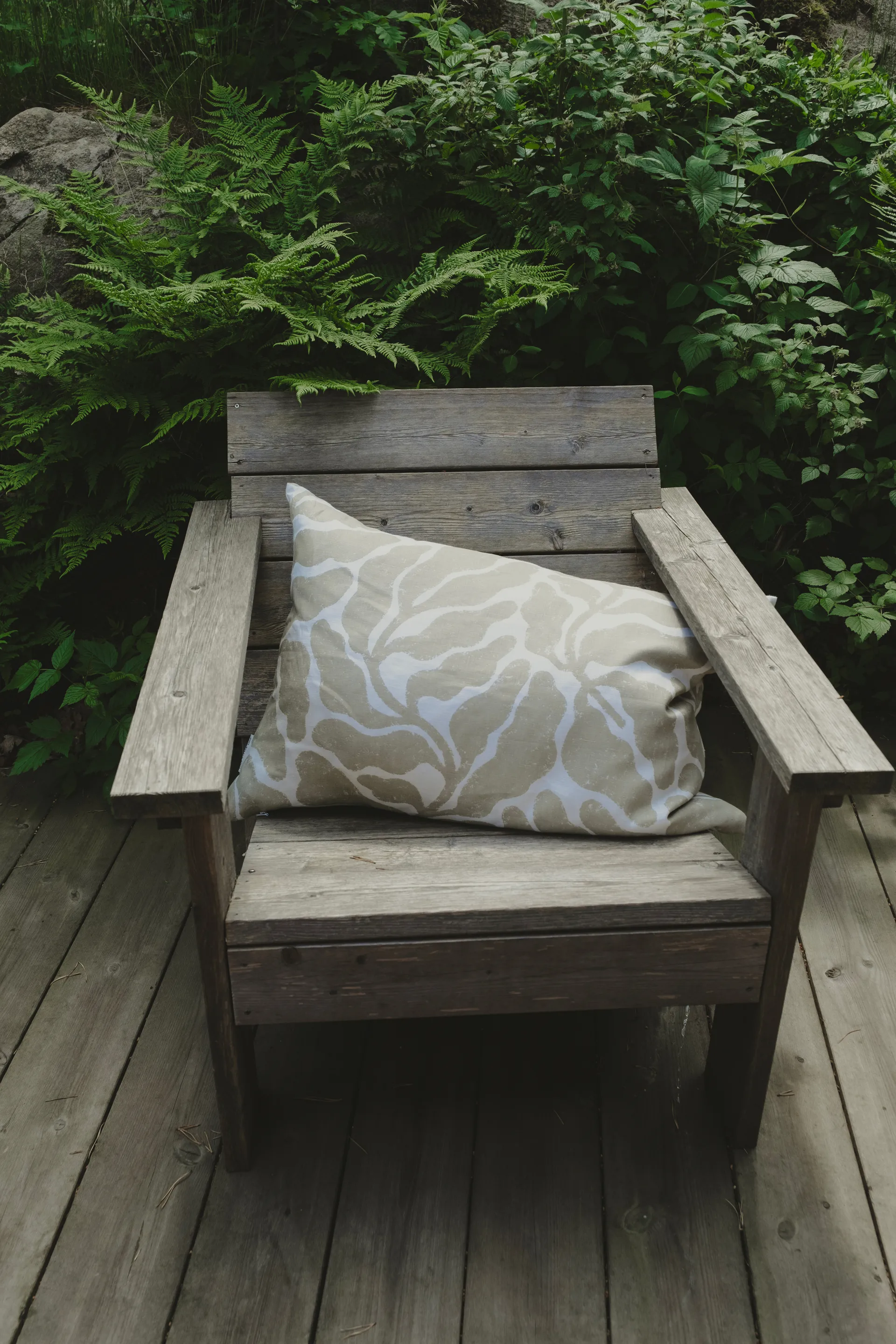 Copricuscino Leaves 48x48 cm, Sabbia Fine Little Day