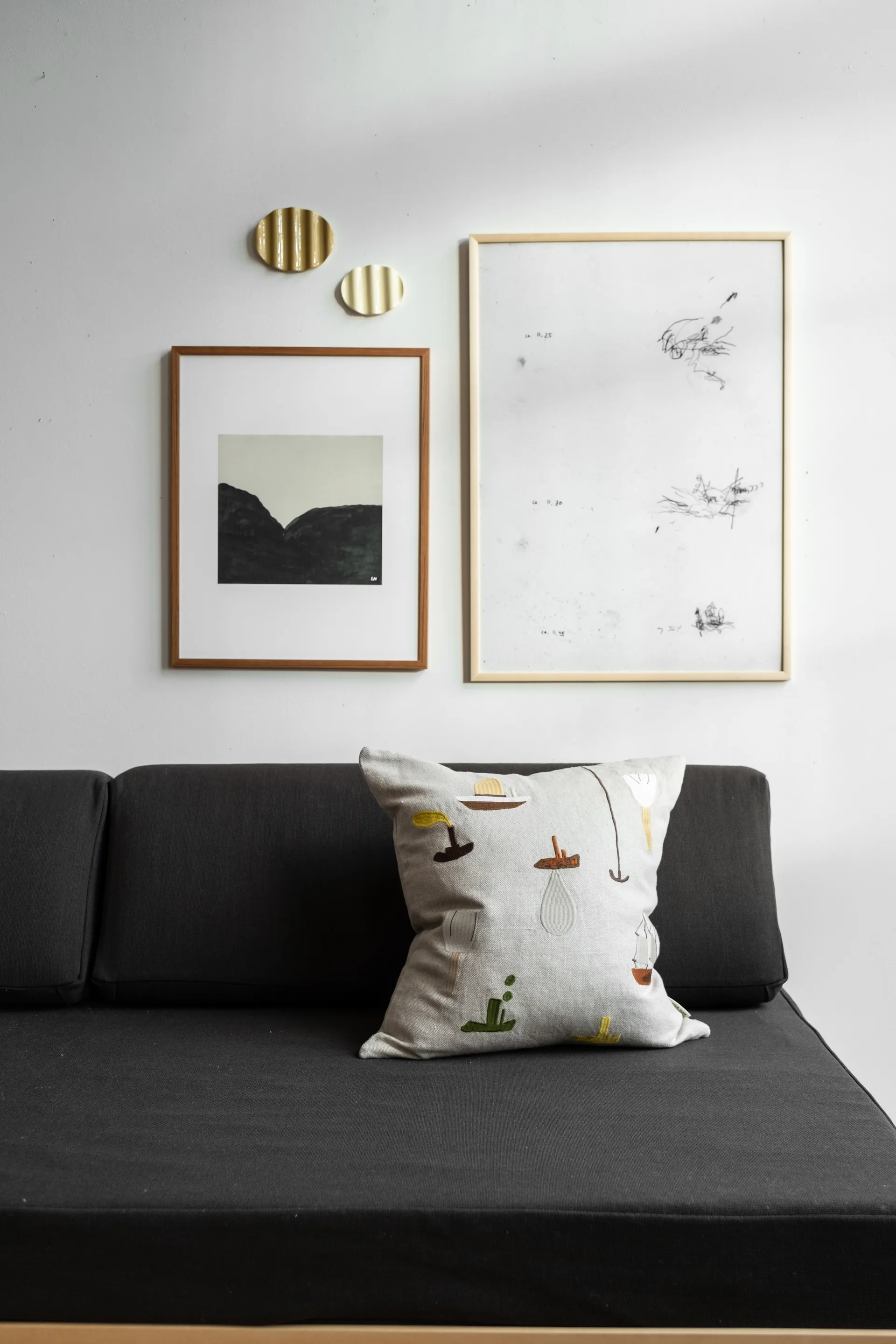 Copricuscinoo Sail With Me , grigio Fine Little Day