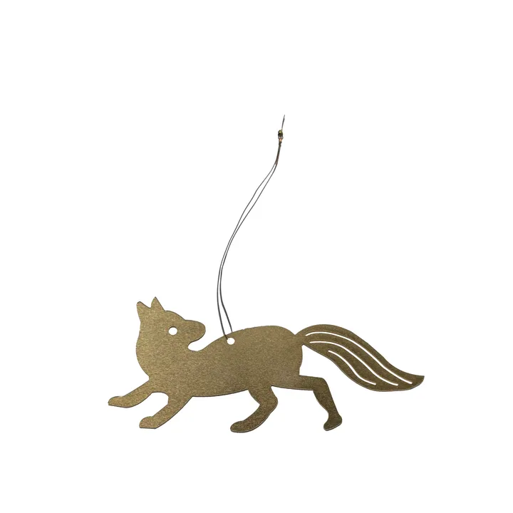 Decorazione natalizia Fine Little Day Fox - Ottone - Fine Little Day