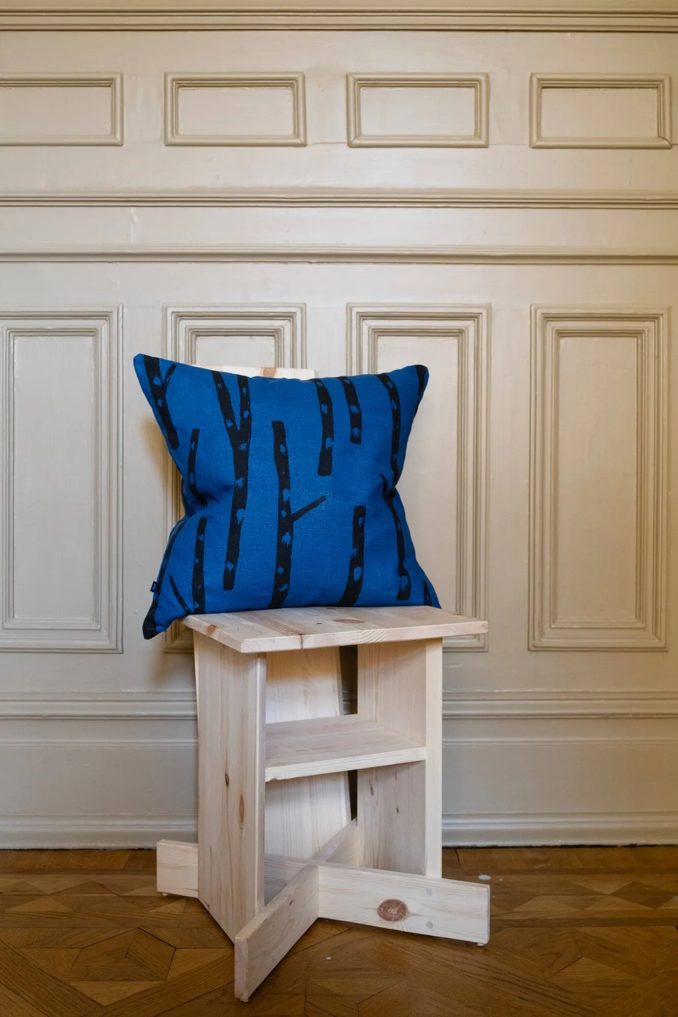 Federa Birch 48x48 cm, Blu-nero Fine Little Day