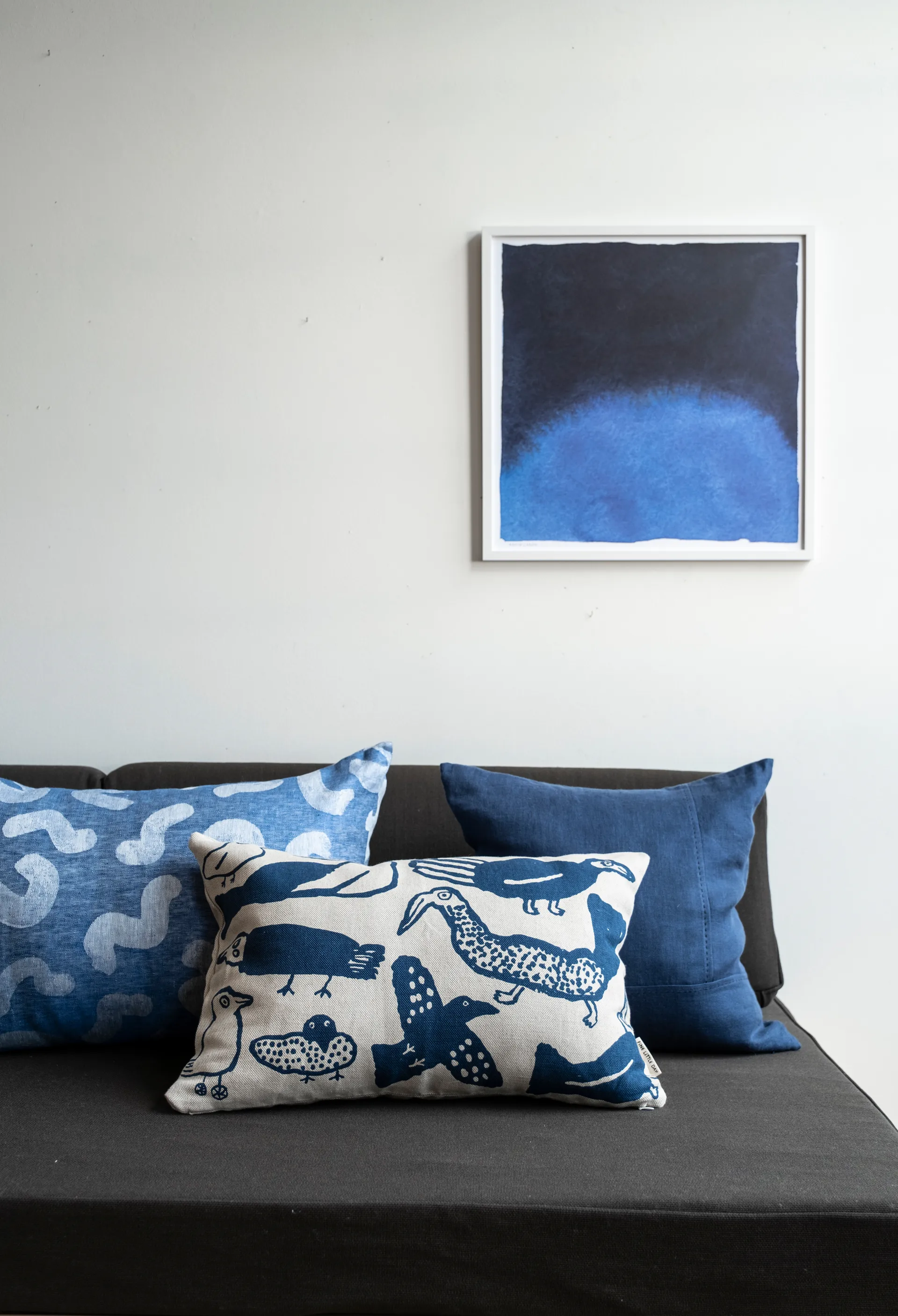 Federa Dyeforindigo 48x48 cm, Blu Fine Little Day