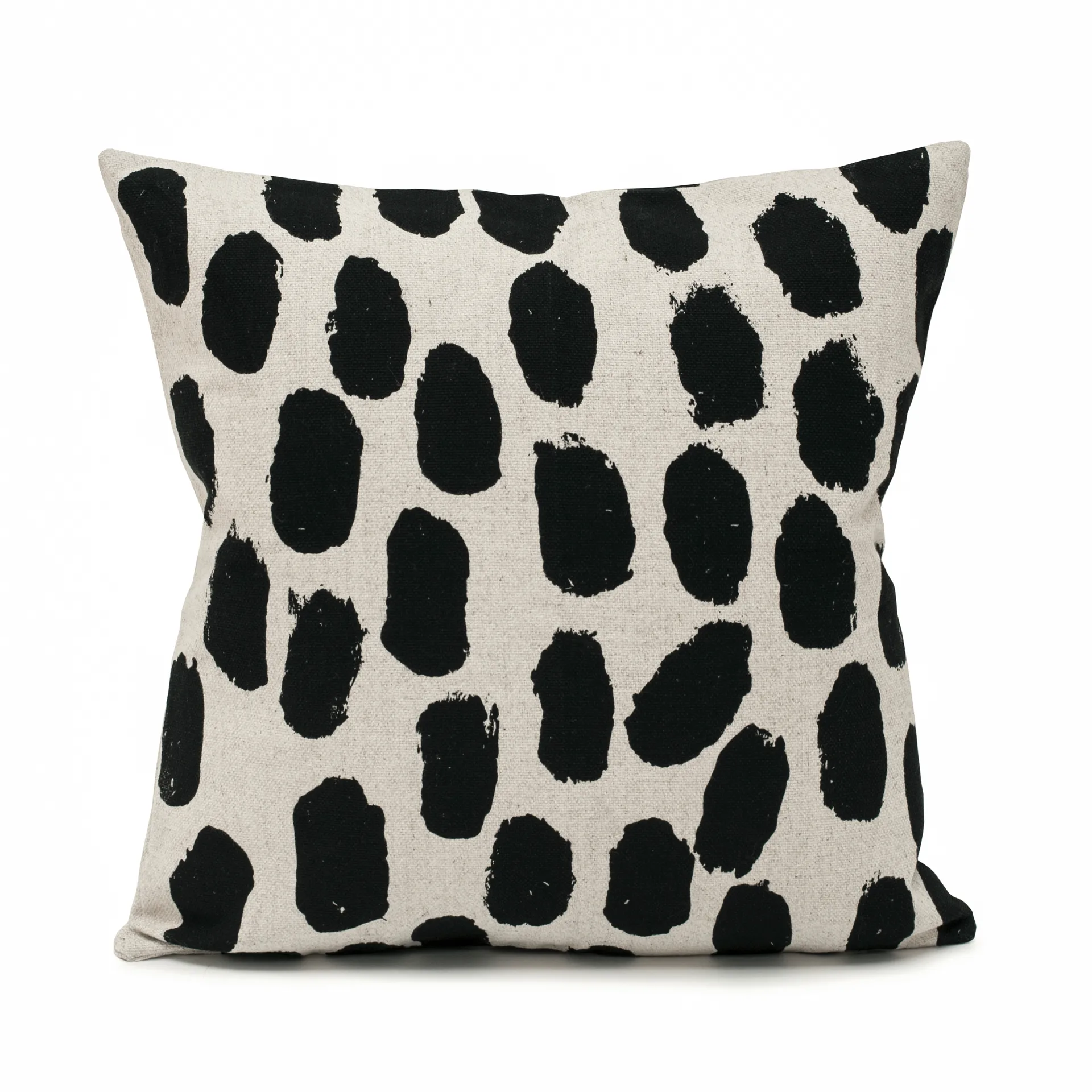 Federa per cuscino Dots 48x48 cm, beige-nero Fine Little Day