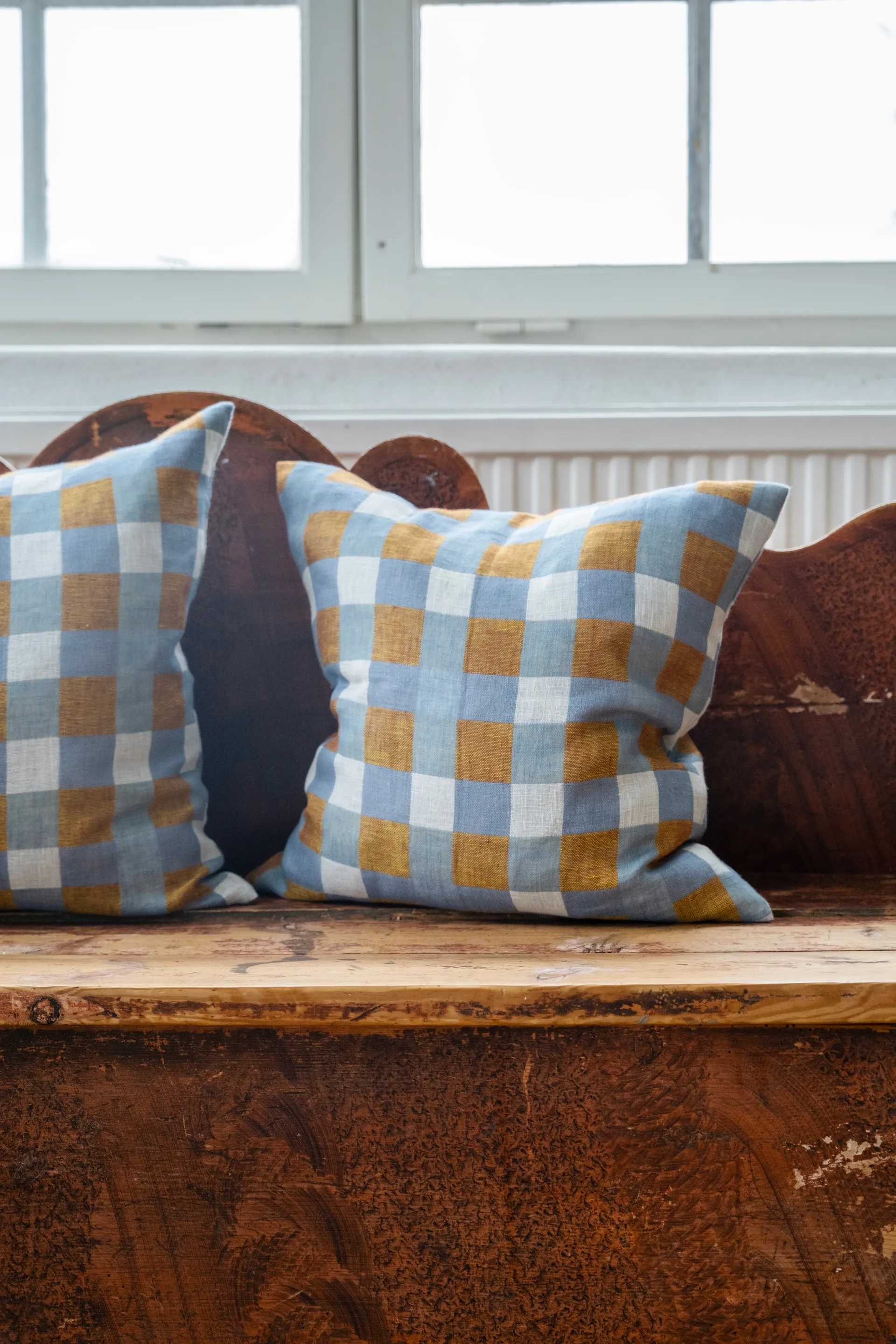 Federa Rutan a quadri 45x45 cm, Avena Fine Little Day